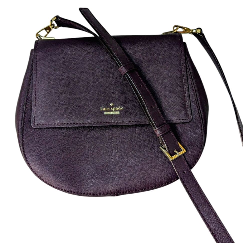 Kate Spade Ny Cameron Street Byrdie Saffiano Leather Crossbody Bag In Burgundy